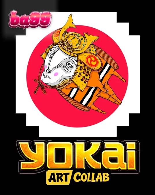 Yokai স্লট গেমের একটি দৃশ্য যেখানে জাপানি লোককথা এবং স্ট্রিট আর্ট ফুটে উঠেছে